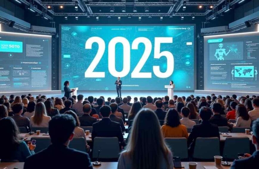 people attending AI conference 2025