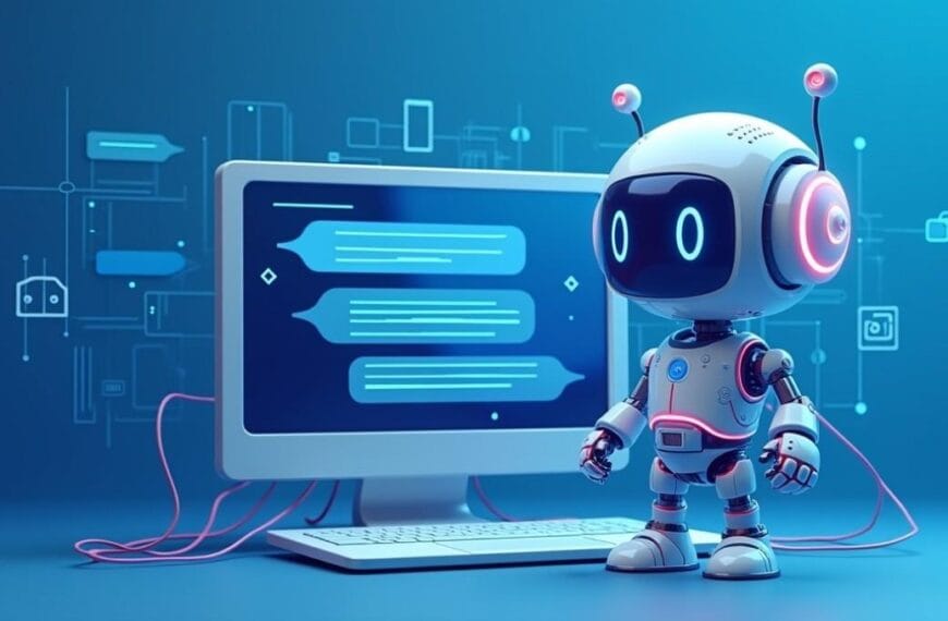 Janitor AI chatbot representing as a ai robot in the picture